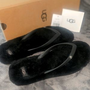 UGG Plush flip flops